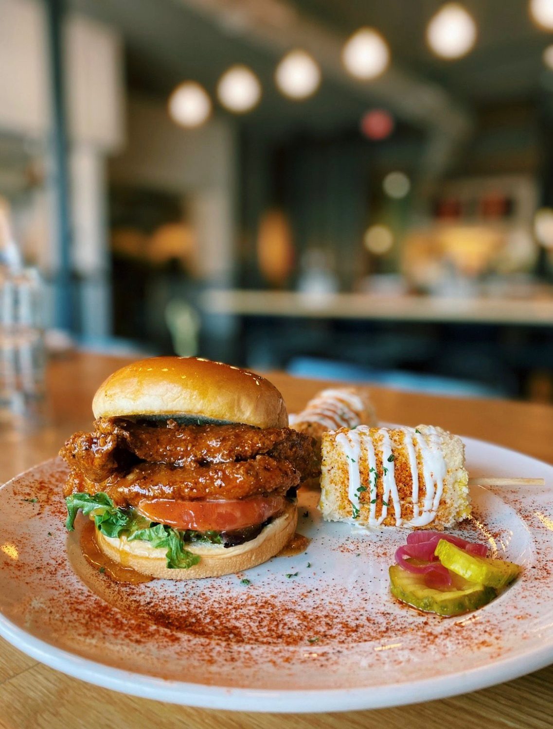Signature hot chicken sandwich