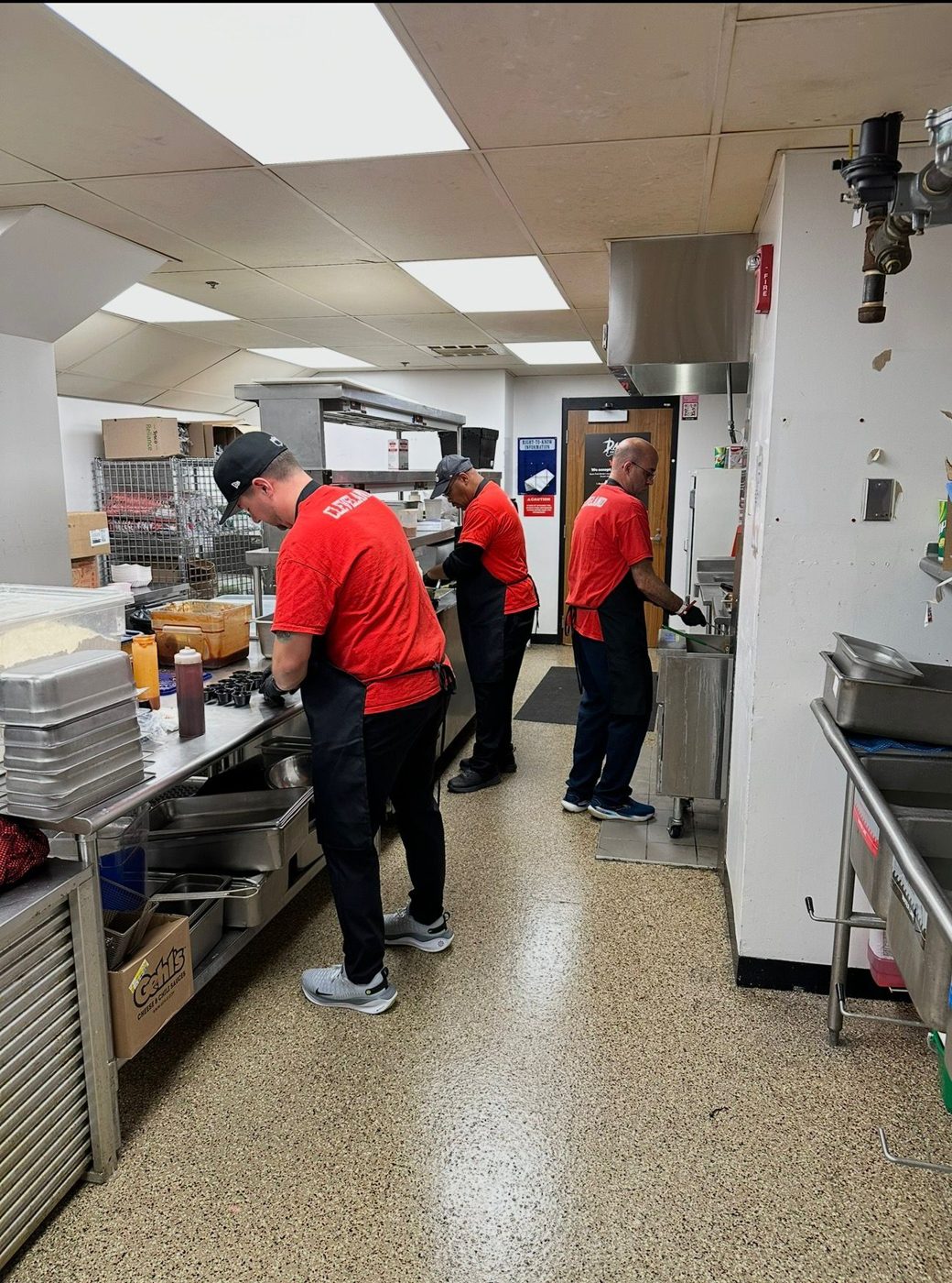 On the kitchen line